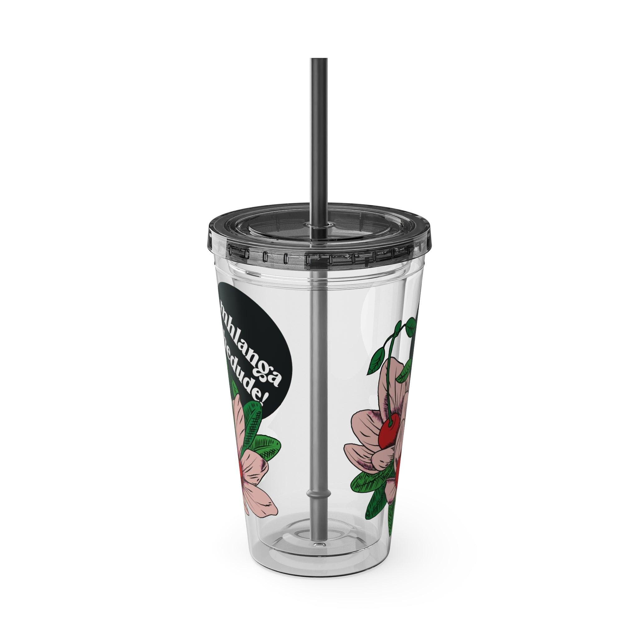 Floweret - Sunsplash Tumbler with Straw, 16oz