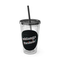 Load image into Gallery viewer, GradientXRaspberry - Sunsplash Tumbler with Straw, 16oz - mhlangathedude!
