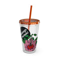 Charger l'image dans la visionneuse de la galerie, Pink Perennial - Sunsplash Tumbler with Straw, 16oz
