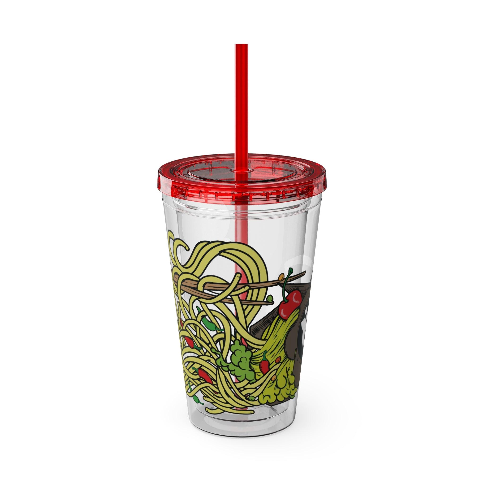 Wave Sauce - Sunsplash Tumbler with Straw, 16oz