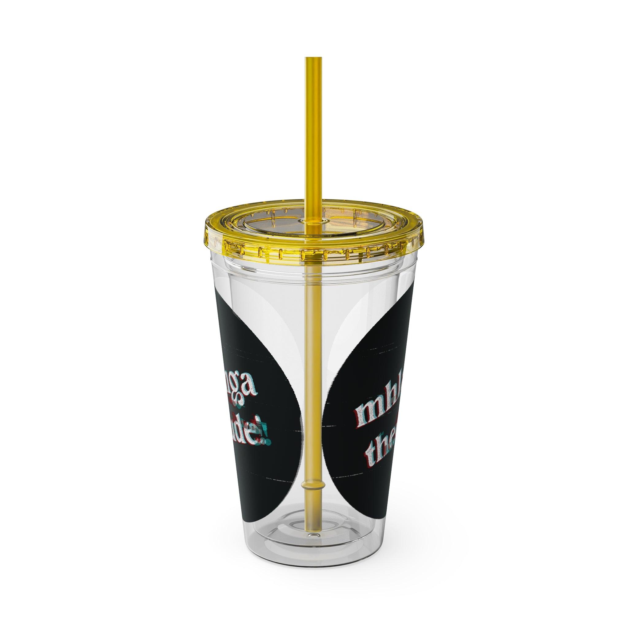 The Glitch - Sunsplash Tumbler with Straw, 16oz