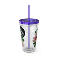 Load image into Gallery viewer, Floweret - Sunsplash Tumbler with Straw, 16oz - mhlangathedude!
