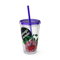 Charger l'image dans la visionneuse de la galerie, Pink Perennial - Sunsplash Tumbler with Straw, 16oz
