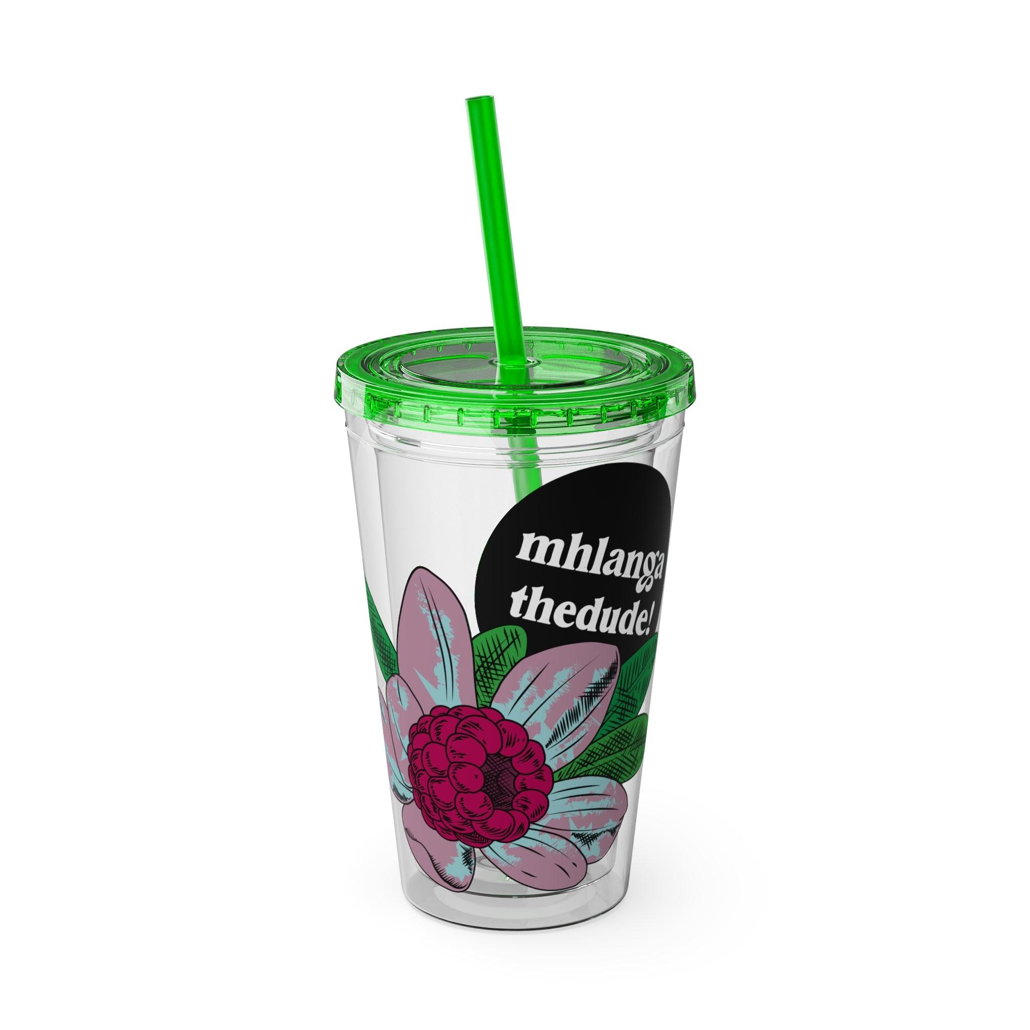 Flowering - Sunsplash Tumbler with Straw, 16oz