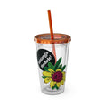 Load image into Gallery viewer, Yellow Sunday - Sunsplash Tumbler with Straw, 16oz
