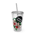 Load image into Gallery viewer, Floweret - Sunsplash Tumbler with Straw, 16oz - mhlangathedude!
