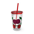 Charger l'image dans la visionneuse de la galerie, CherryXRaspberry - Sunsplash Tumbler with Straw, 16oz - mhlangathedude!
