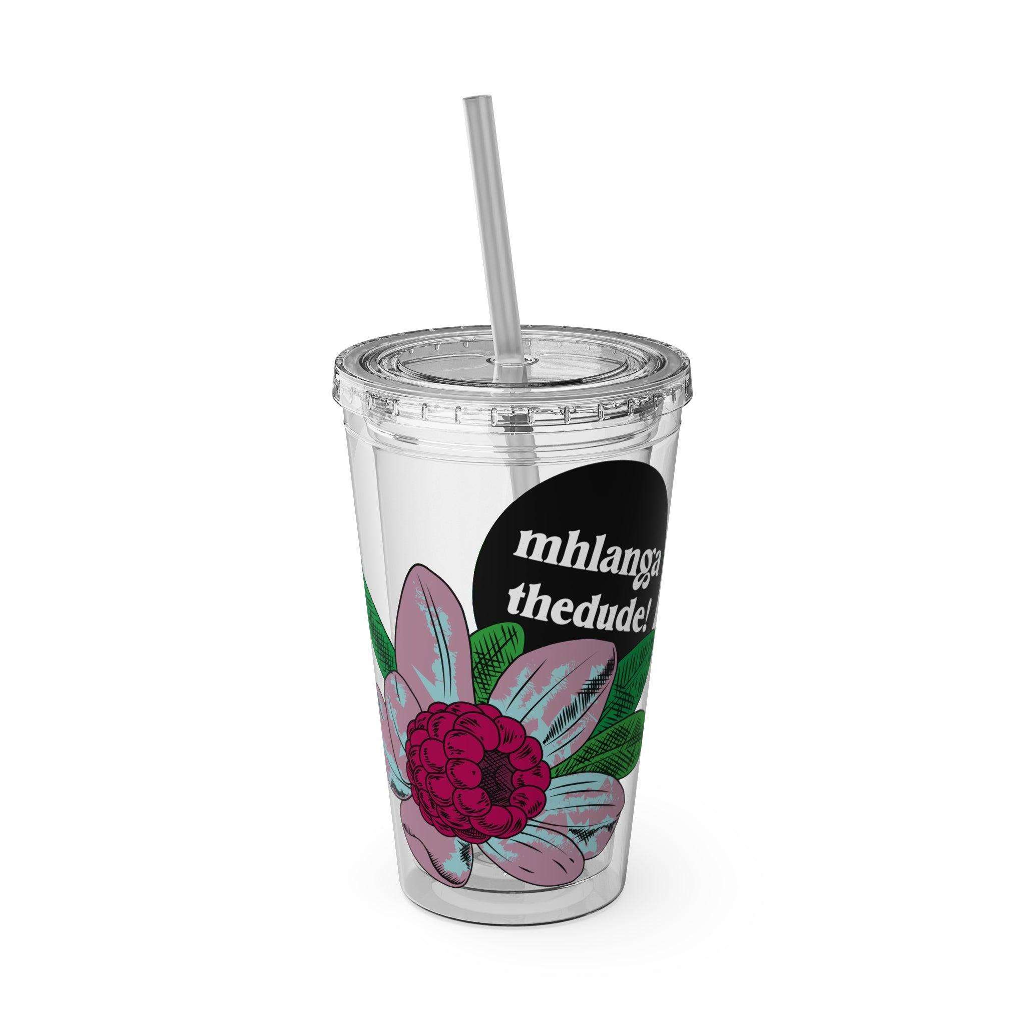 Flowering - Sunsplash Tumbler with Straw, 16oz