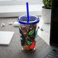 Charger l'image dans la visionneuse de la galerie, GradientXRaspberry - Sunsplash Tumbler with Straw, 16oz - mhlangathedude!
