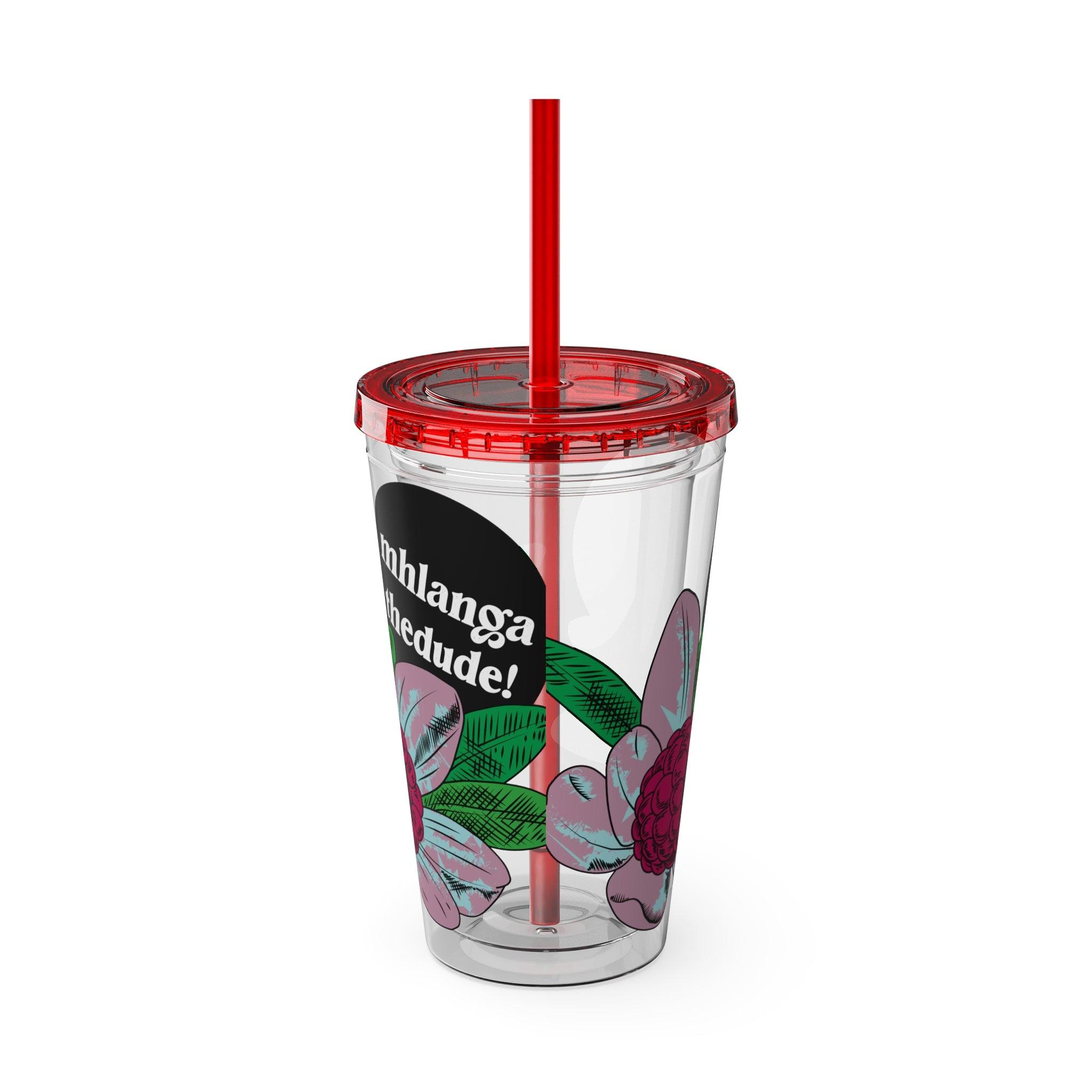 Flowering - Sunsplash Tumbler with Straw, 16oz