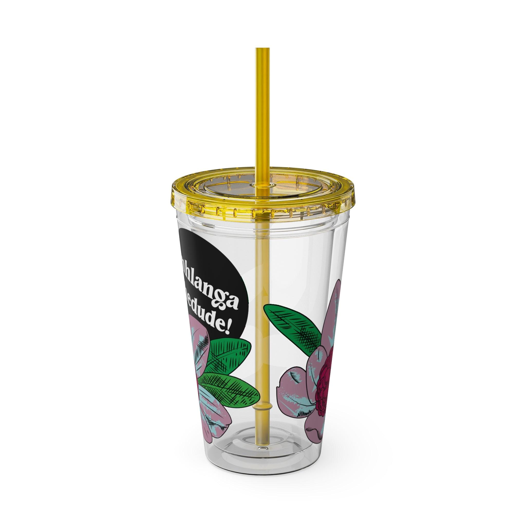 Flowering - Sunsplash Tumbler with Straw, 16oz