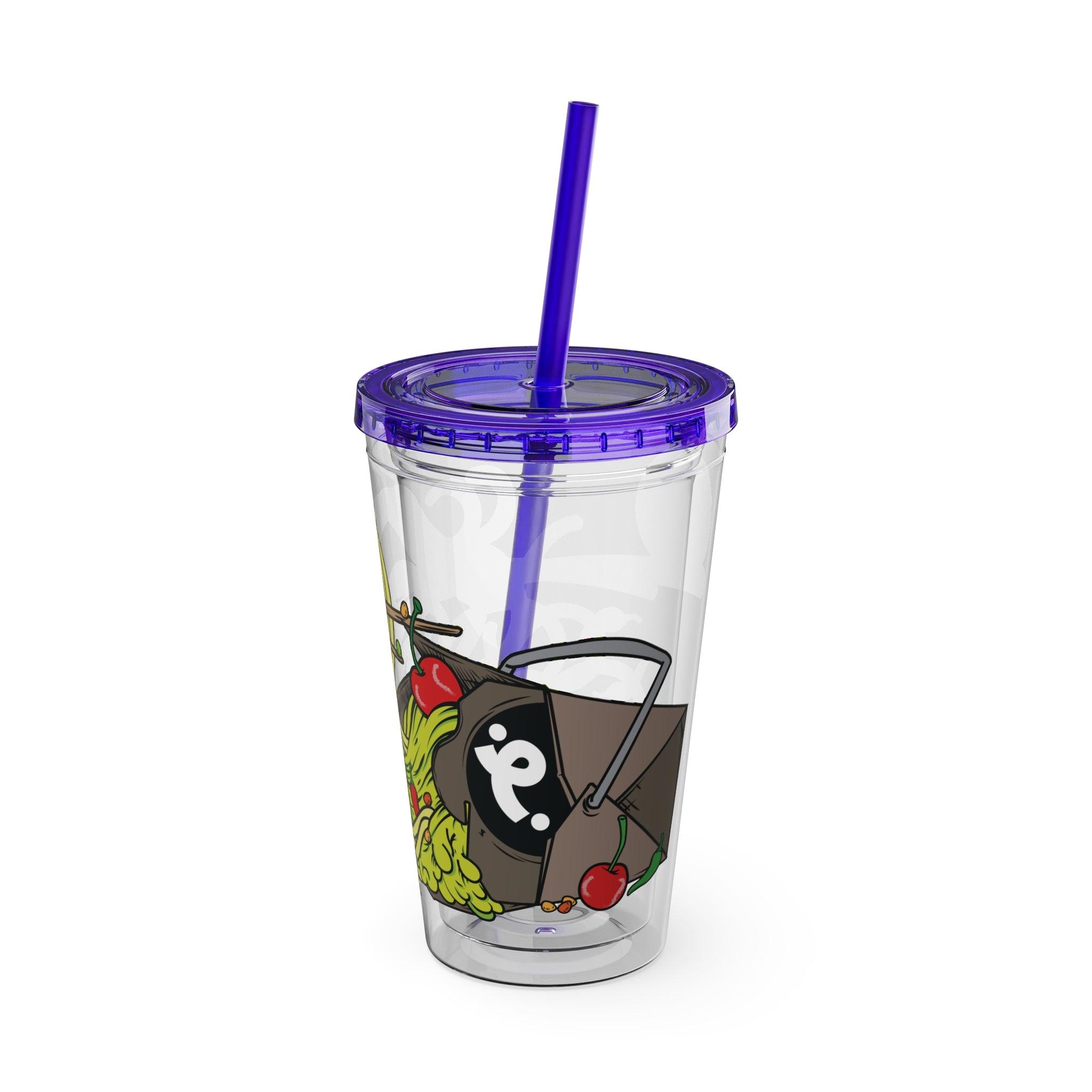 Wave Sauce - Sunsplash Tumbler with Straw, 16oz