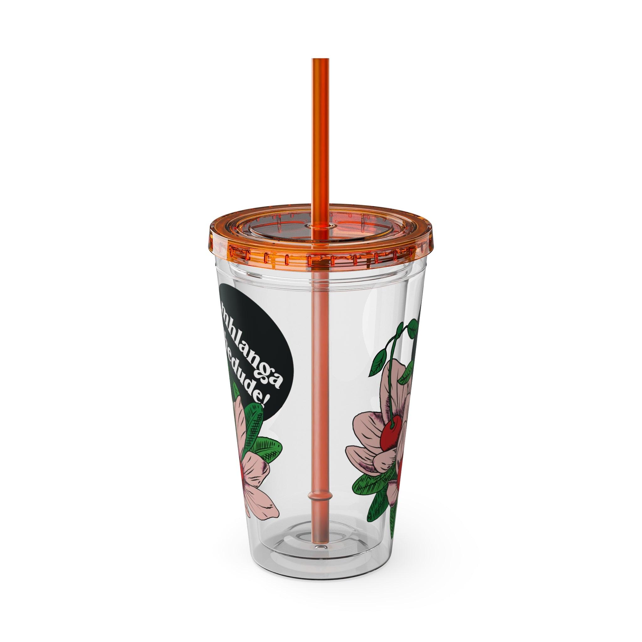 Floweret - Sunsplash Tumbler with Straw, 16oz