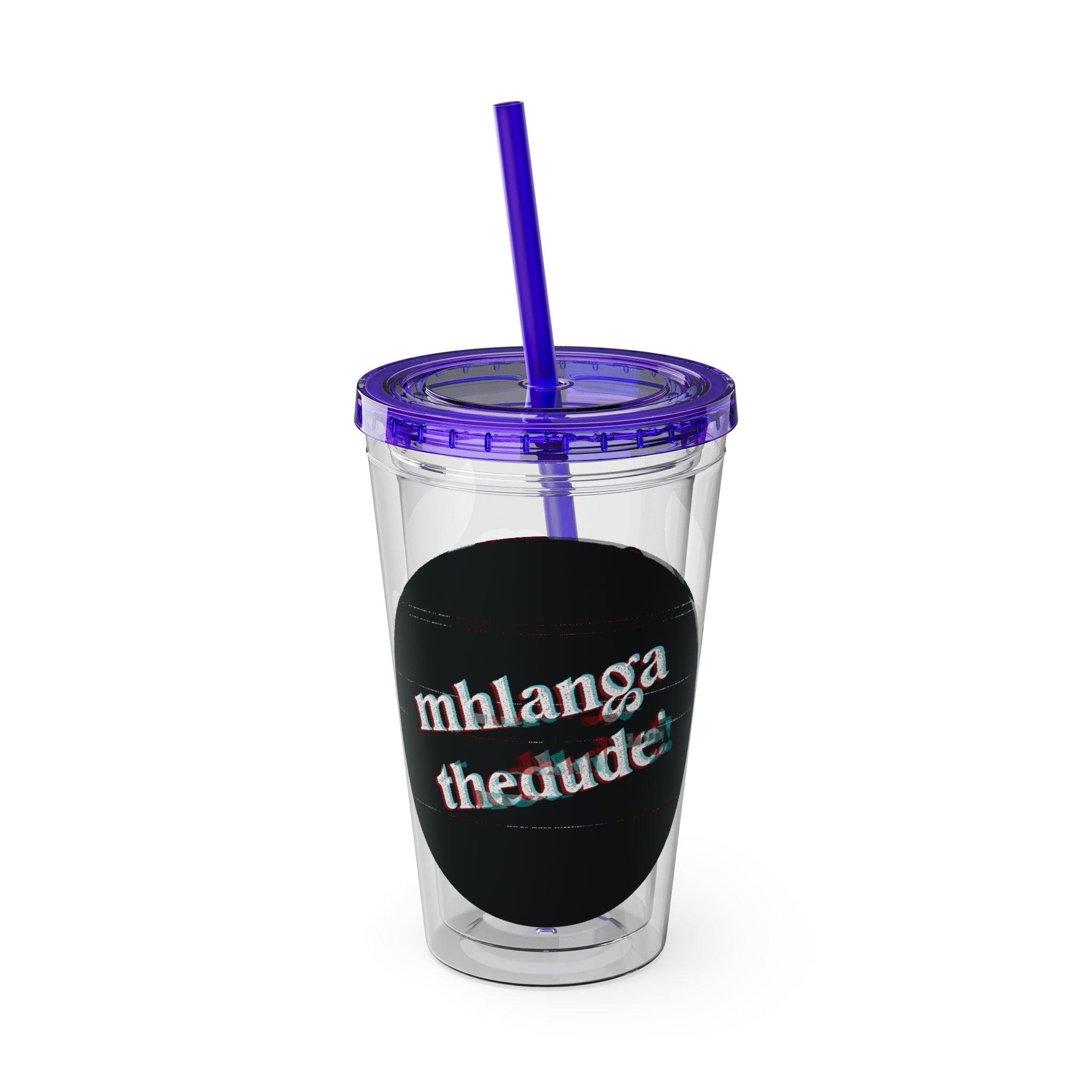 CherryXRaspberry - Sunsplash Tumbler with Straw, 16oz - mhlangathedude!