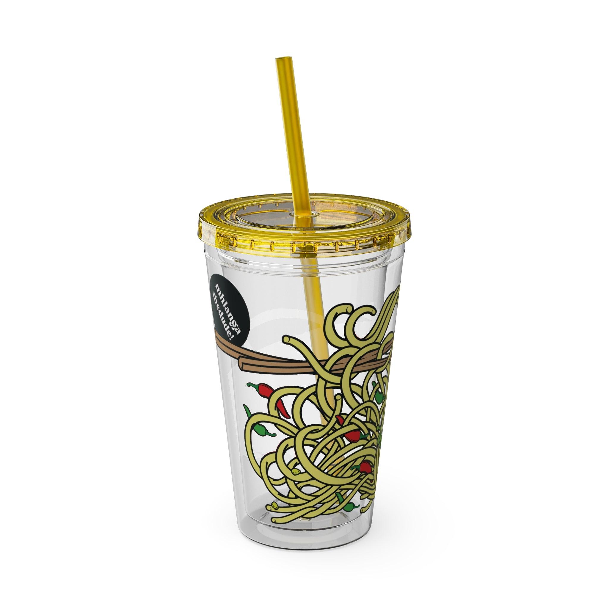 Wave Sauce - Sunsplash Tumbler with Straw, 16oz