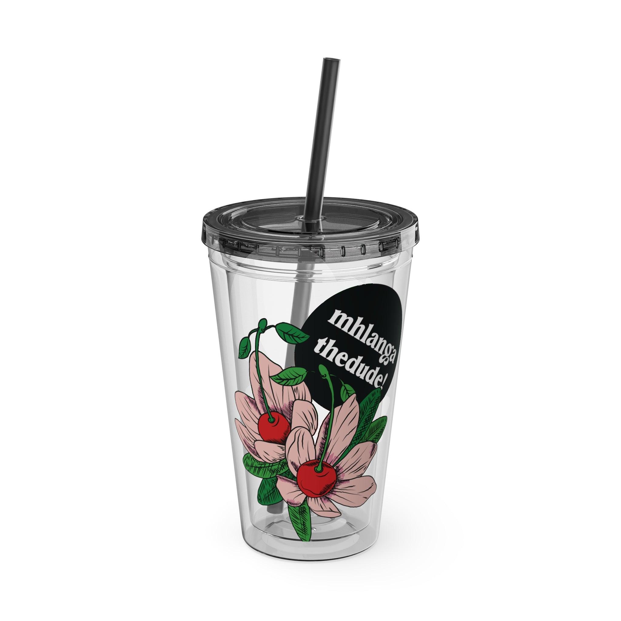 Floweret - Sunsplash Tumbler with Straw, 16oz