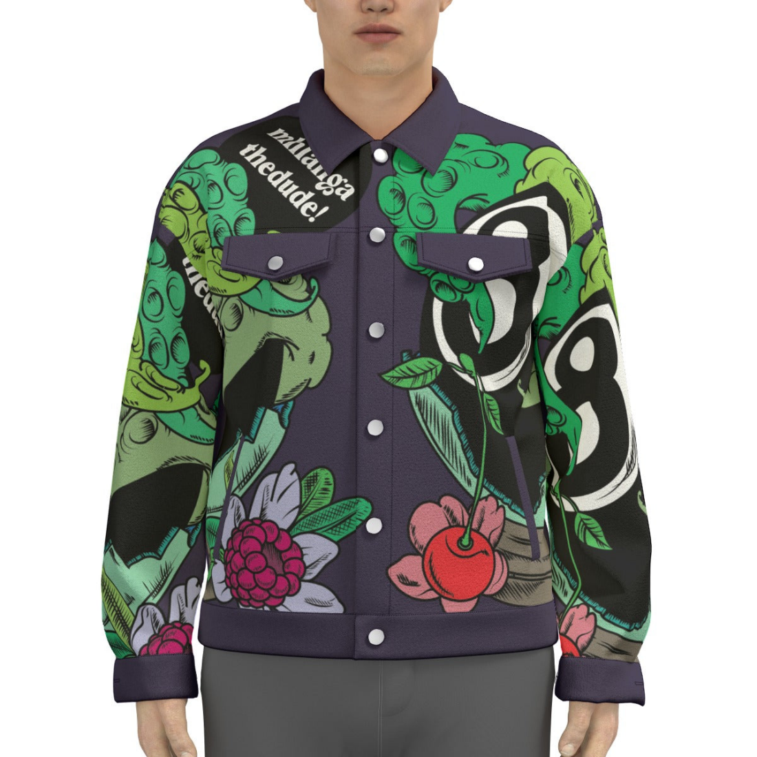 Crystal Eight Ball - Unisex Lapel Jacket - Unisex Lapel Jacket