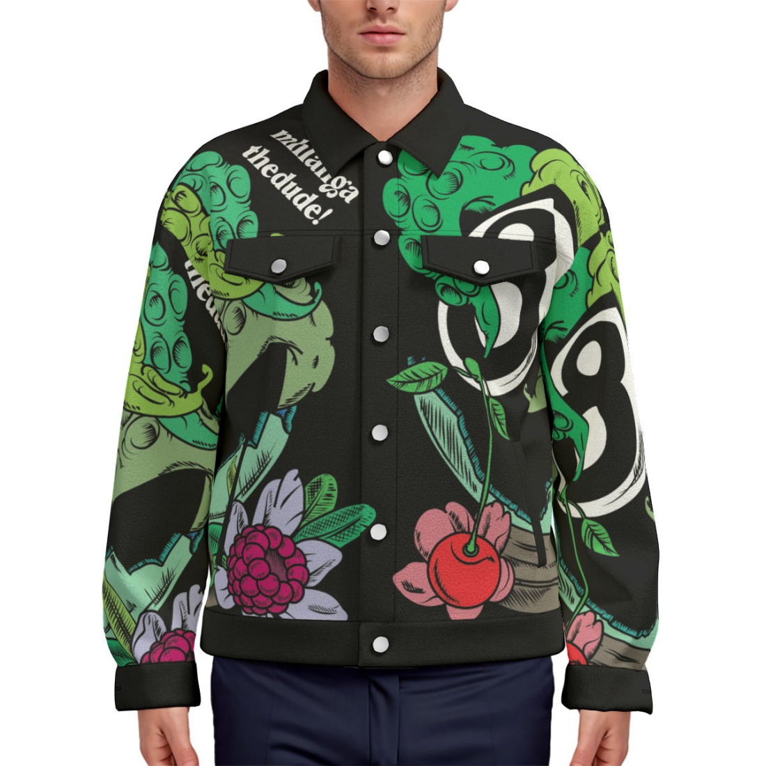 Crystal Eight Ball - Unisex Lapel Jacket - Unisex Lapel Jacket