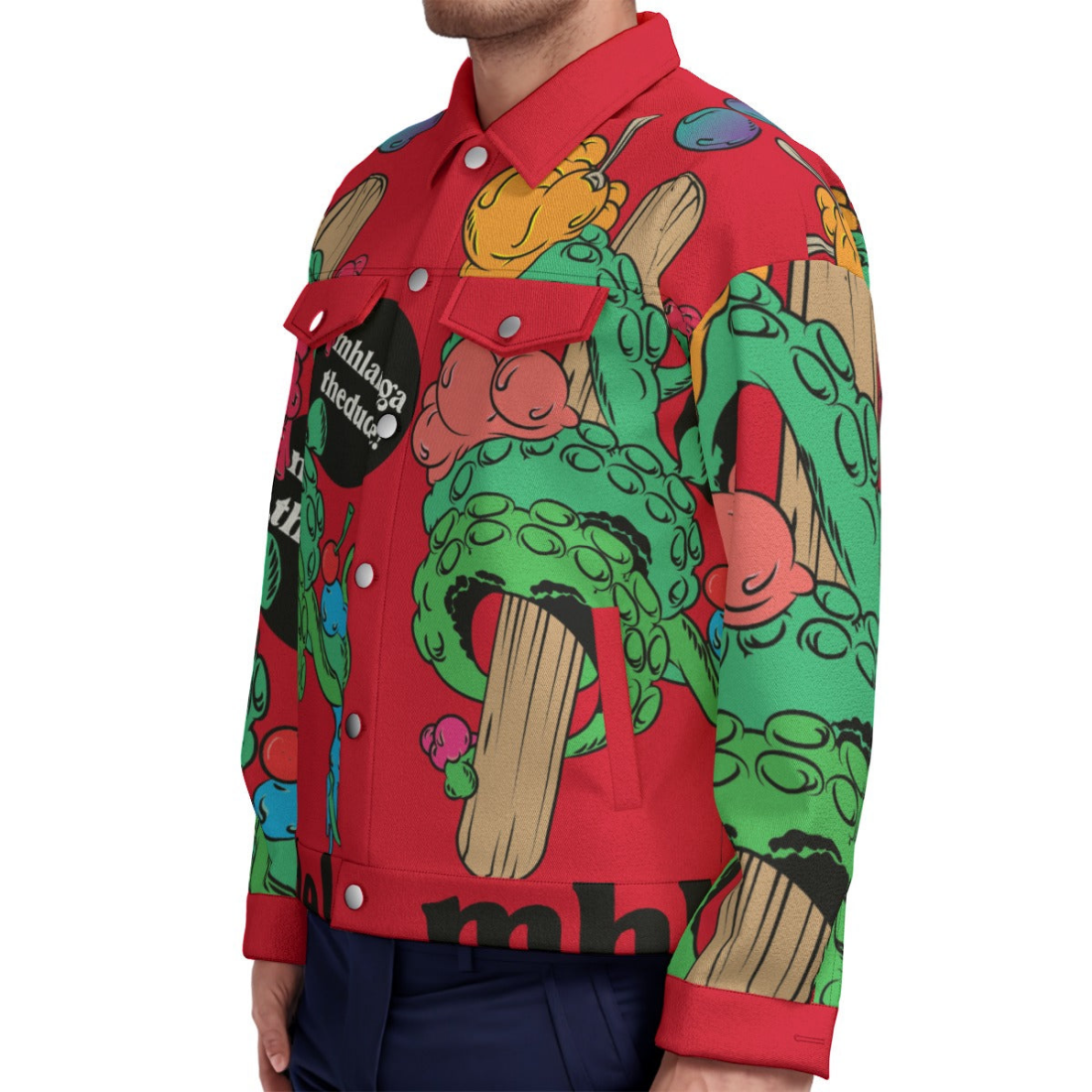 IceCream Squid - Unisex Lapel Jacket - Unisex Lapel Jacket