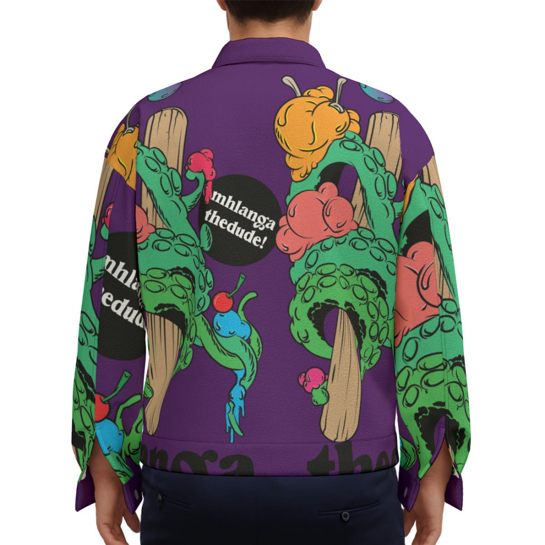 IceCream Squid - Unisex Lapel Jacket - Unisex Lapel Jacket