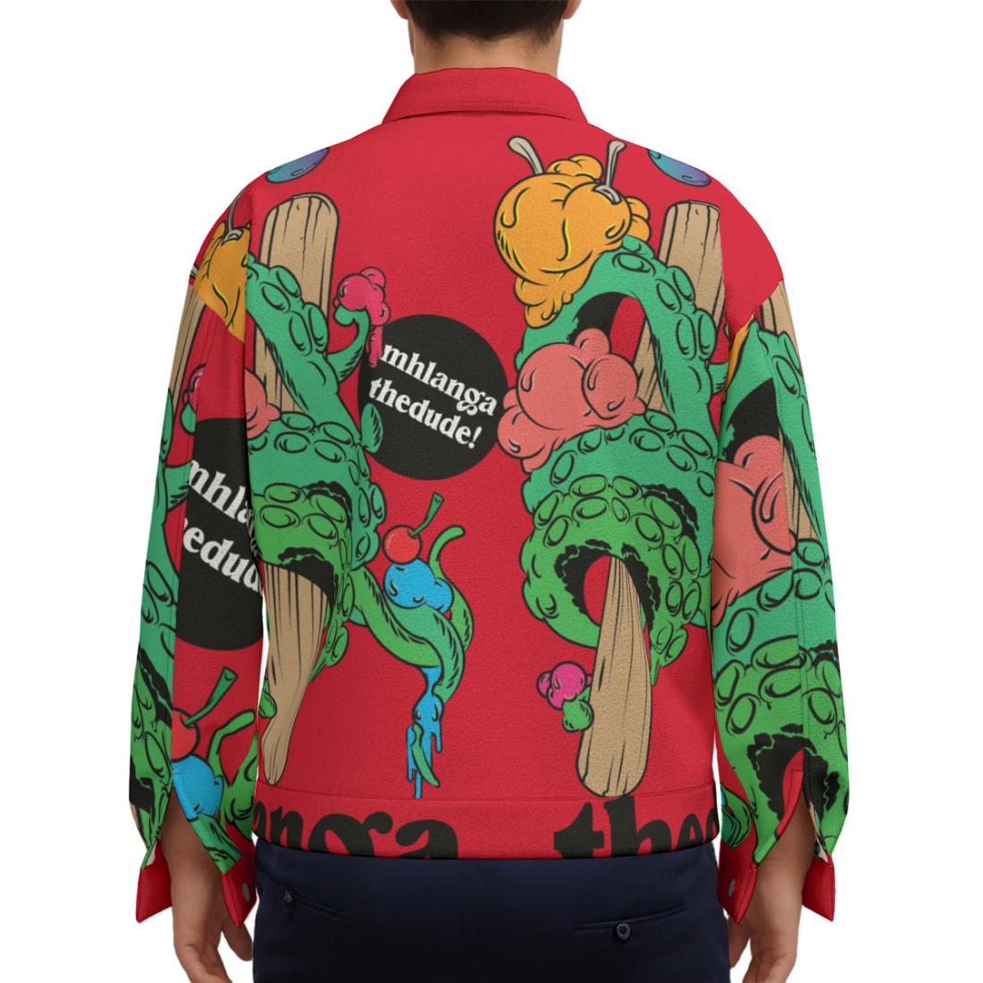 IceCream Squid - Unisex Lapel Jacket - Unisex Lapel Jacket