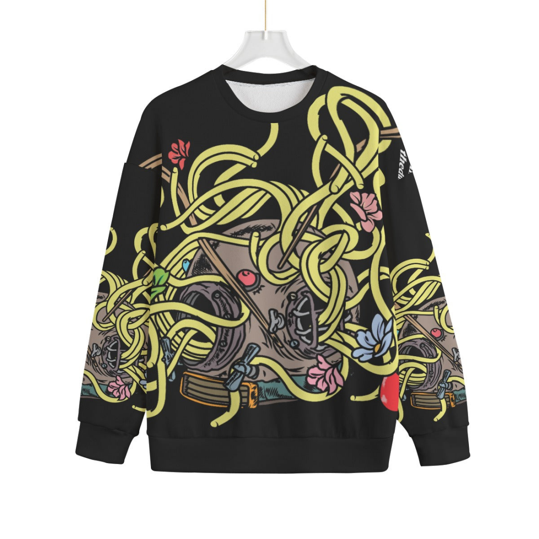 The Helmet - Unisex Knitted Fleece Sweater - S / Black - Unisex Knitted Fleece Sweater