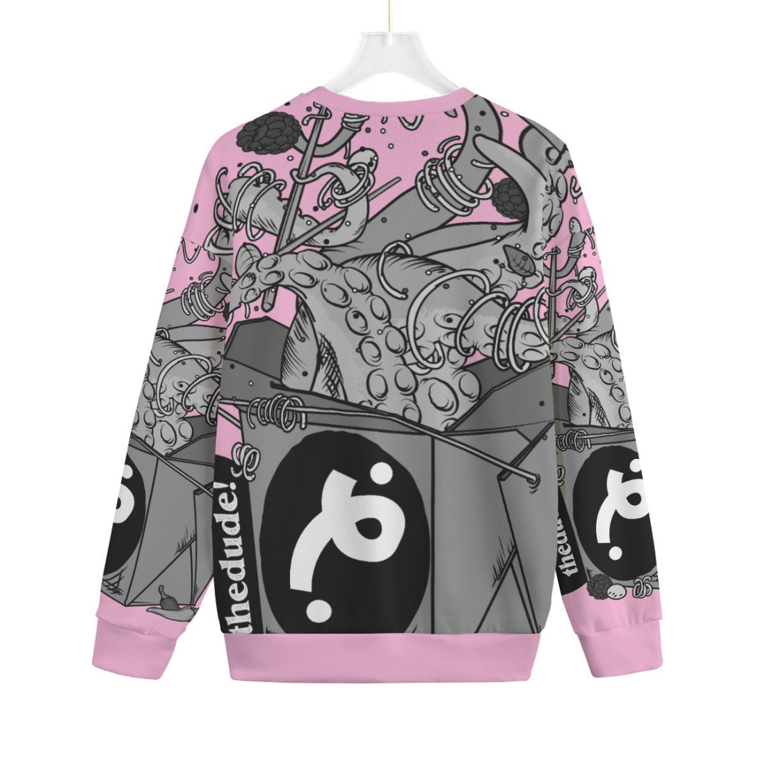 The Takeaway - Unisex Knitted Fleece Sweater - Unisex Knitted Fleece Sweater